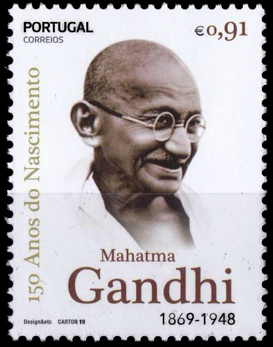 (image for) Portugal 2019 Fdcs S/Sheet & Stamp Birth Anniversary of Mahatma