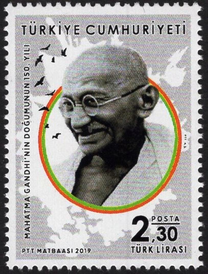 (image for) Turkey 2019 Stamps Birth Anniversary of Mahatma Gandhi