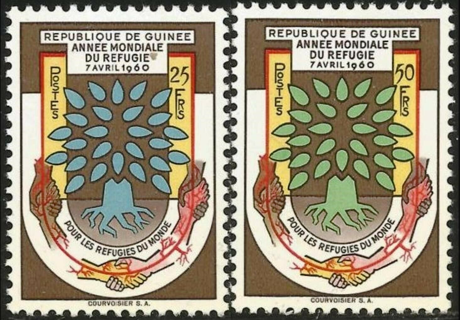(image for) Guinee 1960 Stamps World Refugees Year MNH