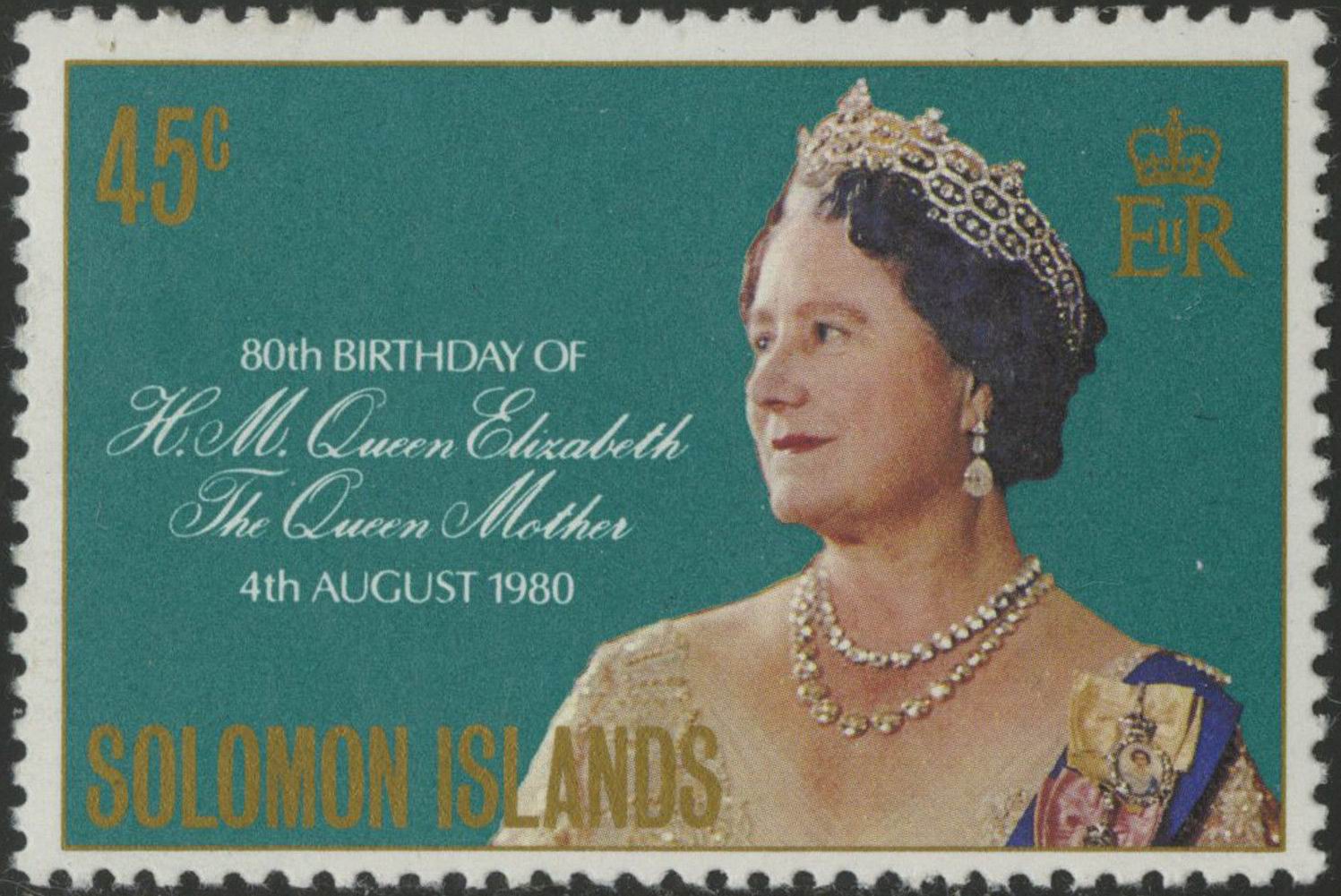 (image for) British Solomon Islands 1953 Stamps Birthday Queen Elizabeth
