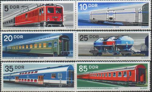 (image for) Germany 1973 Stamps Railway Trains Rail Car Wagons MNH