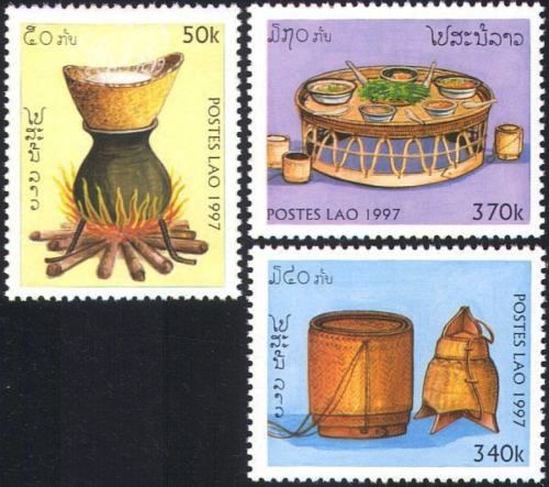 (image for) Laos 1997 Stamps Cooking Utensils MNH