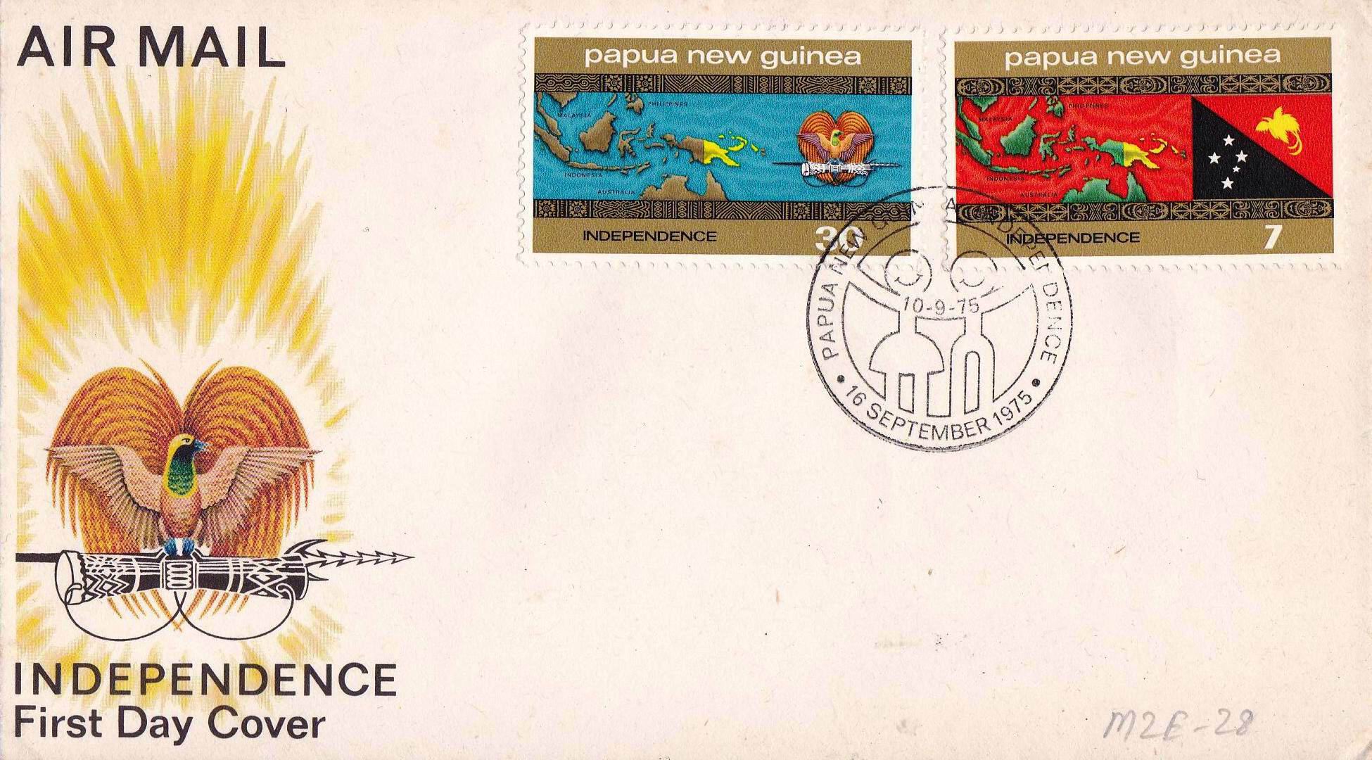 (image for) Papua New Guinea 1975 Fdc Independence Day