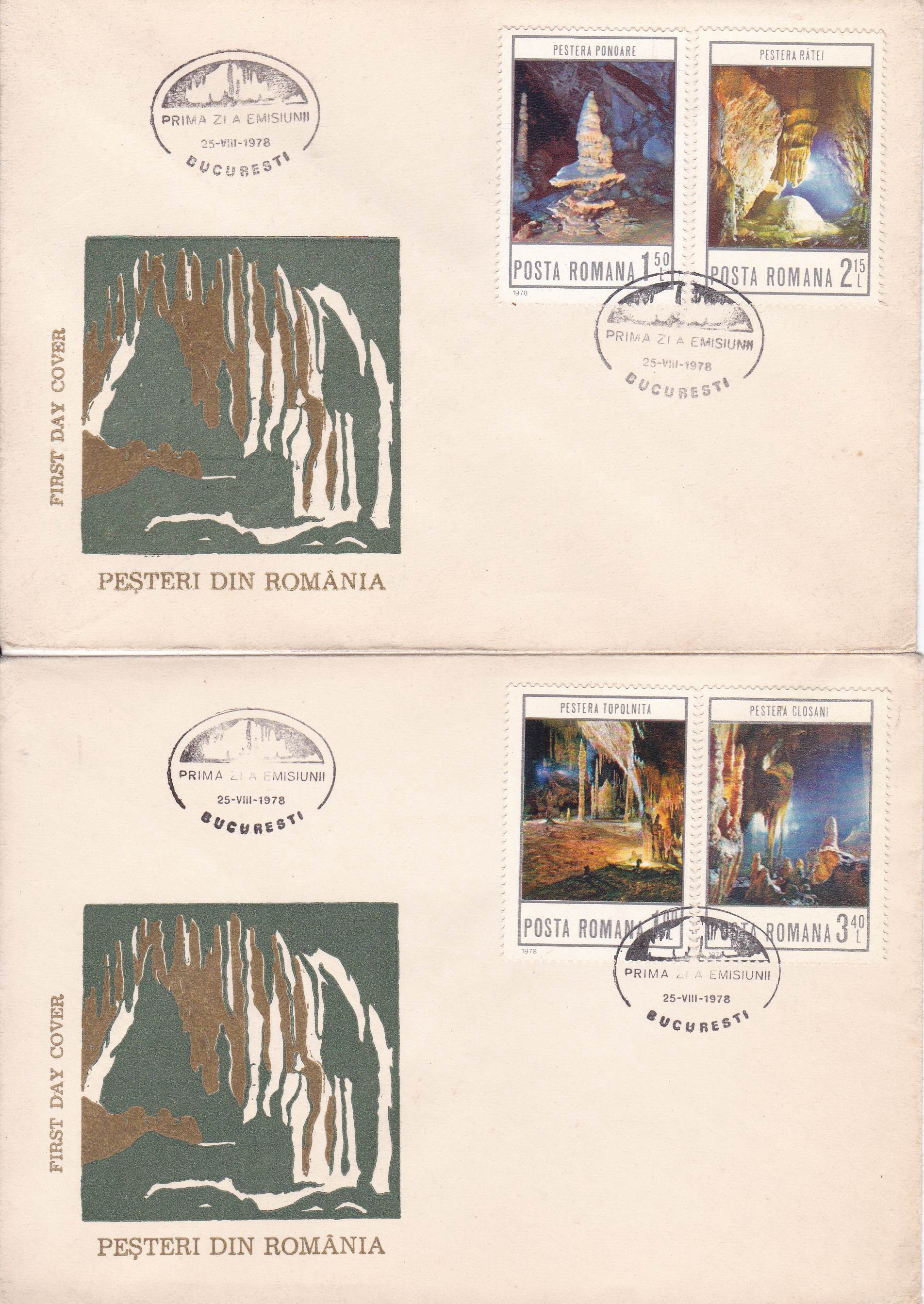 (image for) Romania 1978 Fdc Variegated In Romania