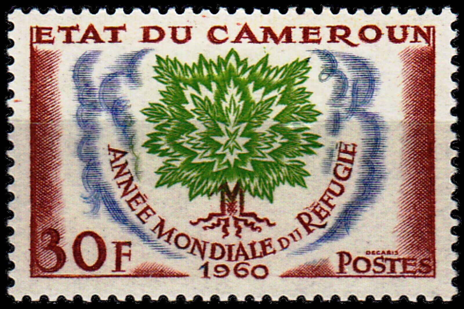 (image for) Cameroun 1960 Stamps World Refugee Year