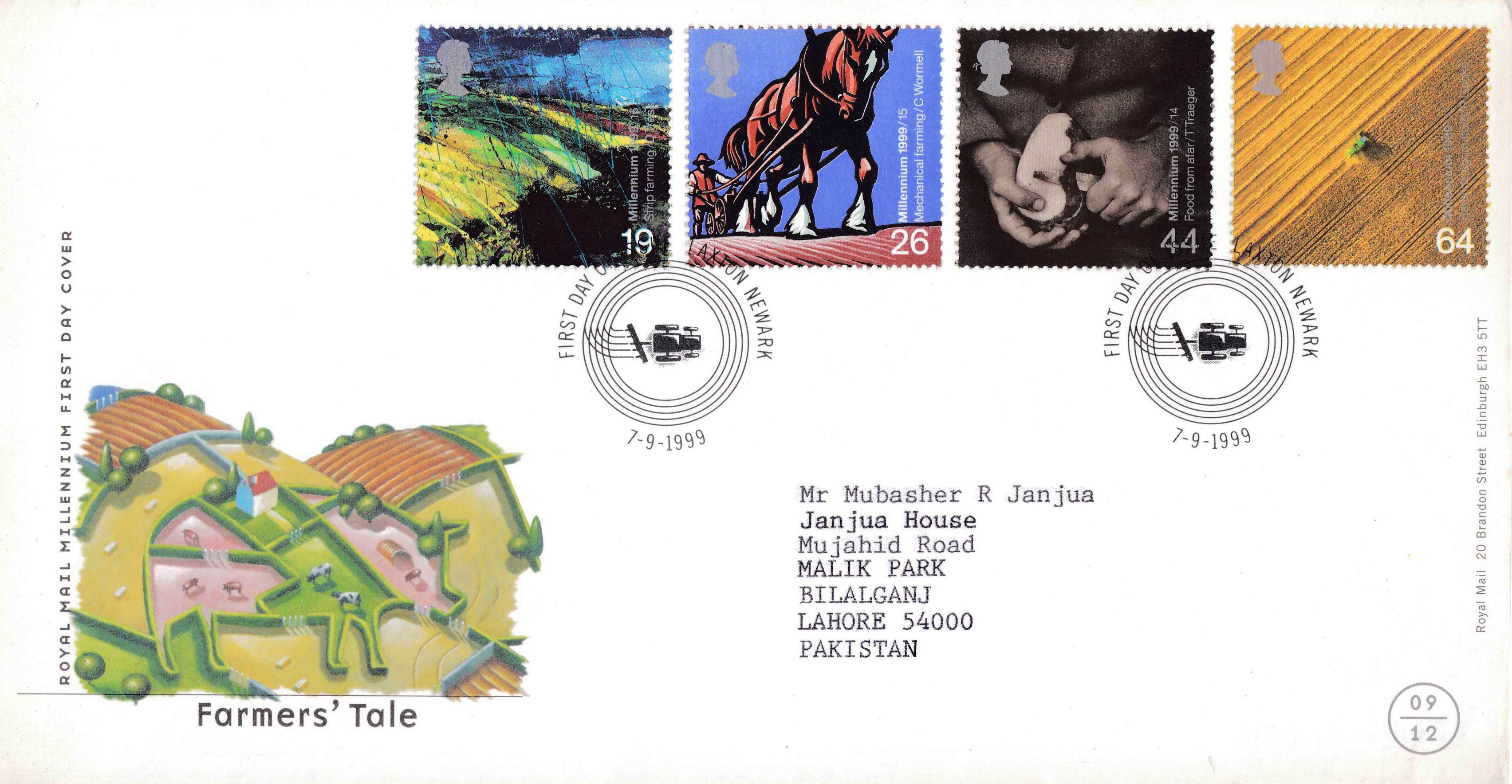 (image for) Great Britain 1999 Fdc - Farmers Tale