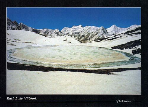 (image for) Pakistan Beautiful Postcard Rush Lake