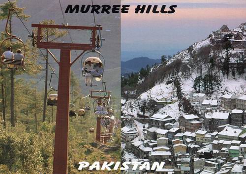 (image for) Pakistan Beautiful Postcard Murree Hills
