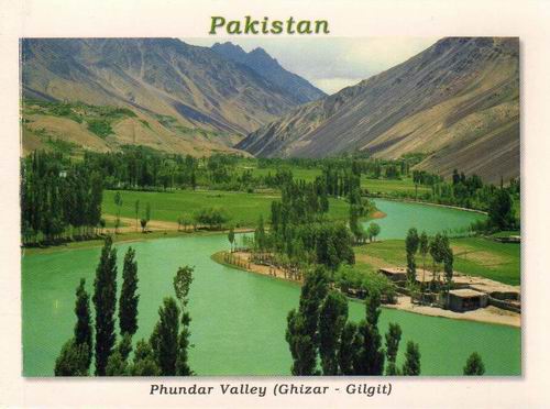 (image for) Pakistan Beautiful Postcard Phundar Valley