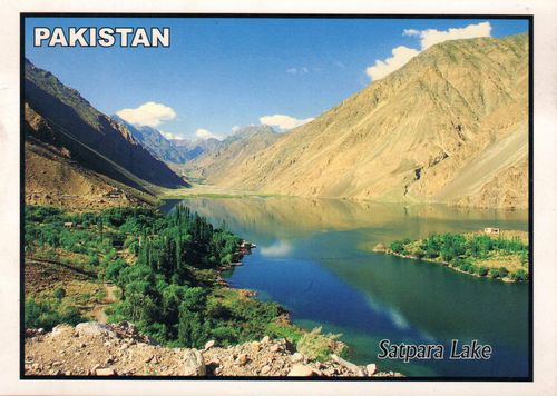 (image for) Pakistan Beautiful Postcard Satpara Lake