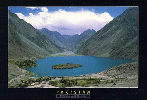 (image for) Pakistan Beautiful Postcard Satpara Lake