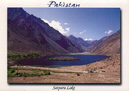 (image for) Pakistan Beautiful Postcard Satpara Lake