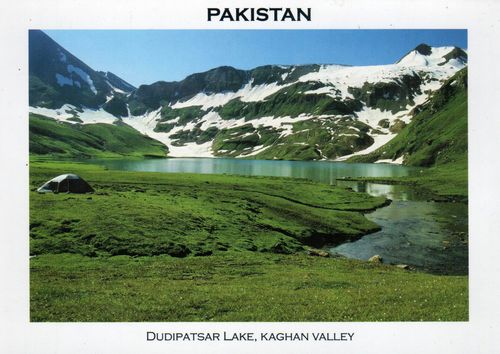 (image for) Pakistan Beautiful Postcard Dudipatsar Lake