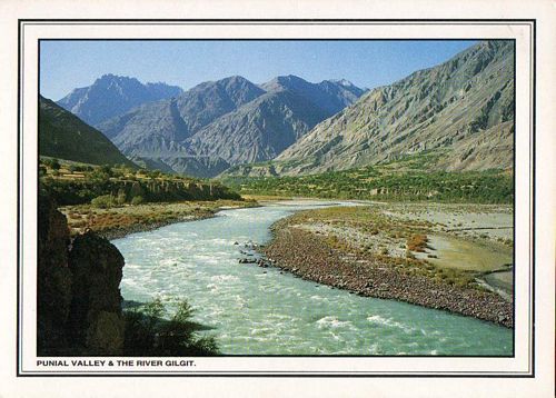 (image for) Pakistan Beautiful Postcard Gilgit River