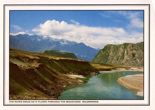 (image for) Pakistan Beautiful Postcard River Indus