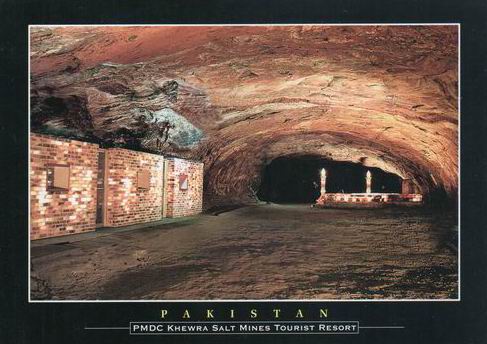 (image for) Pakistan Beautiful Postcard Khewra Salt Mines 04
