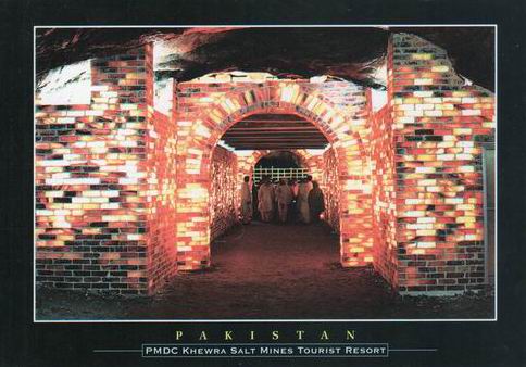 (image for) Pakistan Beautiful Postcard Khewra Salt Mines 06