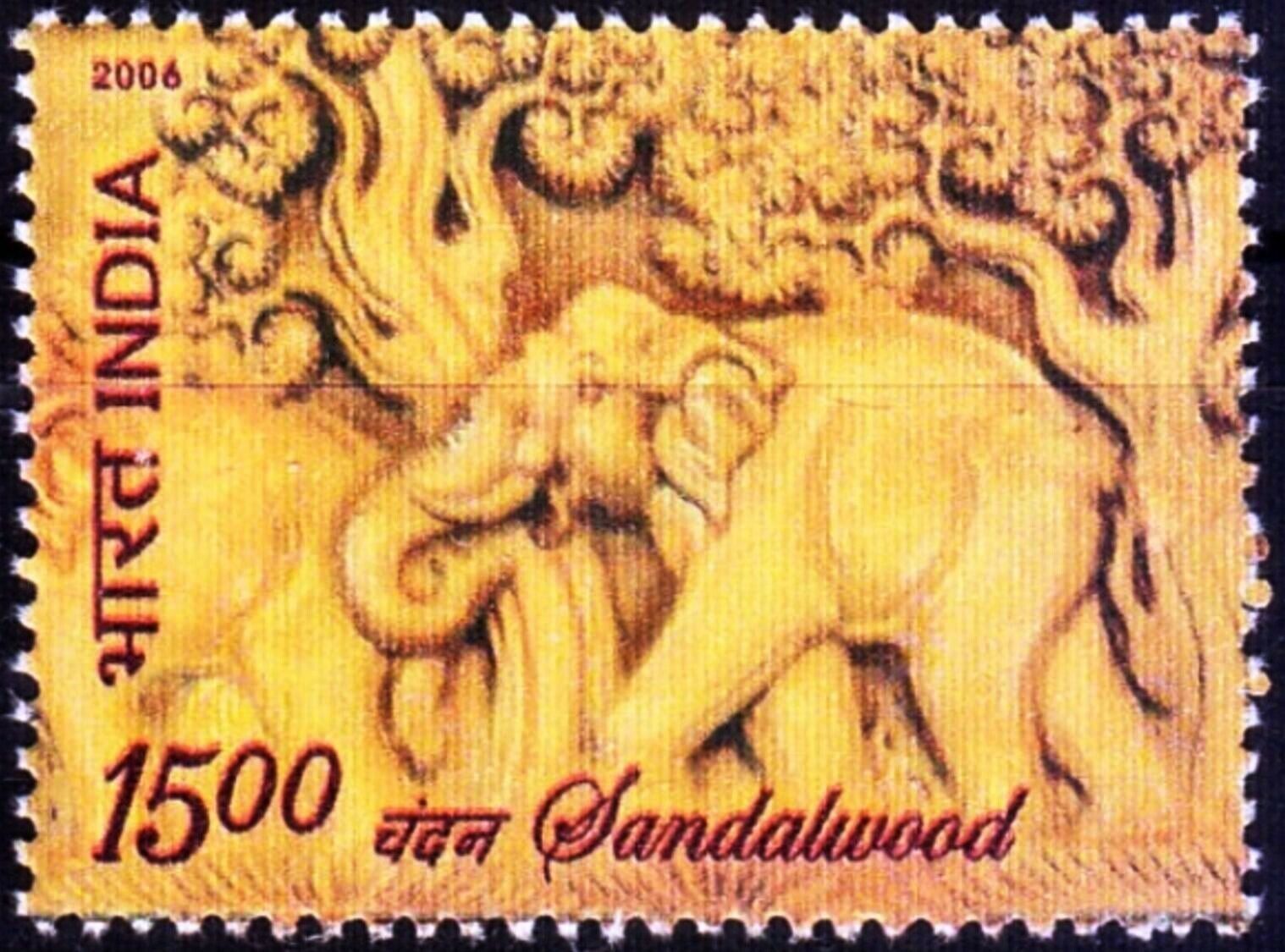 (image for) India 2006 Stamp Sandalwood First Perfumed Scented Stamp MNH