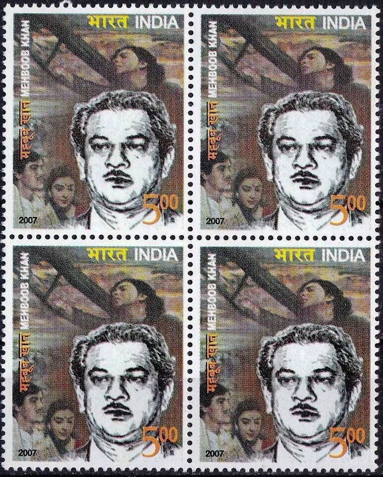 (image for) India 2007 Stamps Mehboob Khan Movie Director Mother India