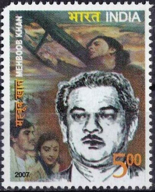 (image for) India 2009 Stamp Mehboob Khan Movie Director Mother India