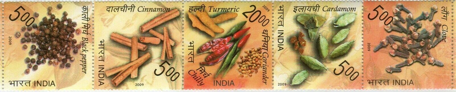 (image for) India Fdc 2009 Brochure S/Sheet & Stamps Spices Of India