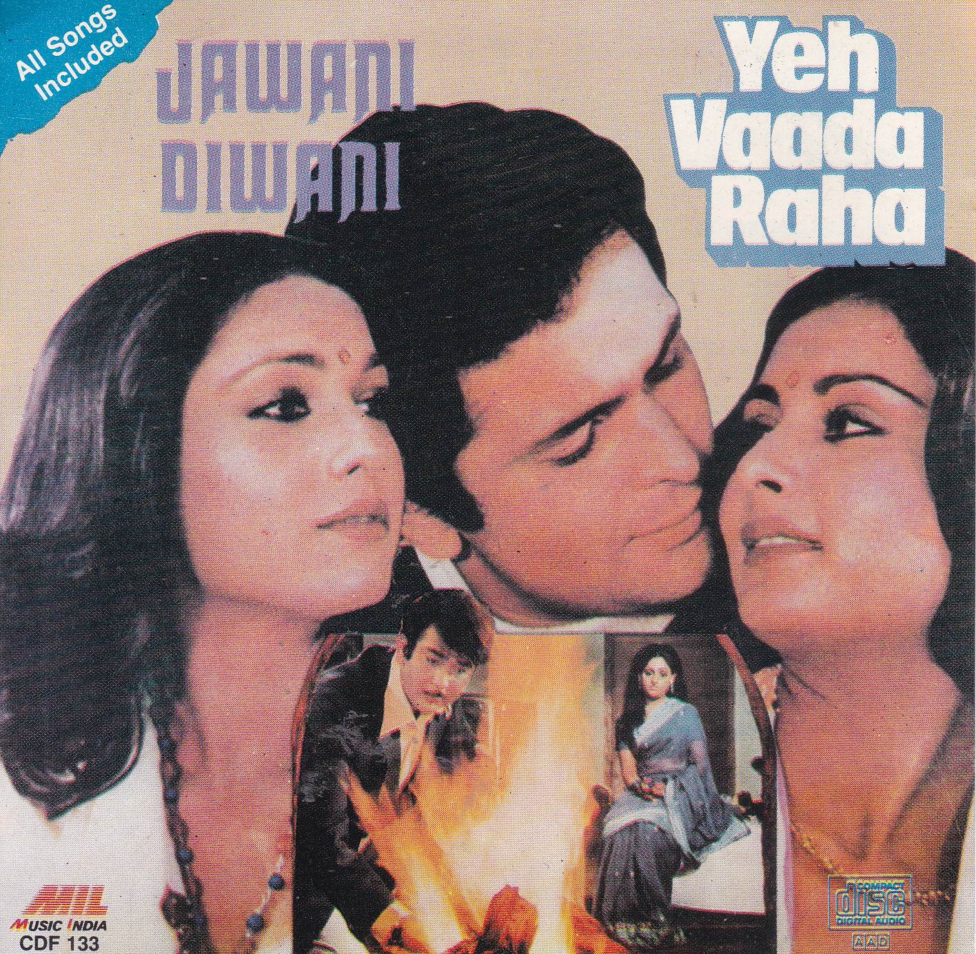 (image for) Indian Cd Jawani Diwani Yeh Vaada Raha Music India CD