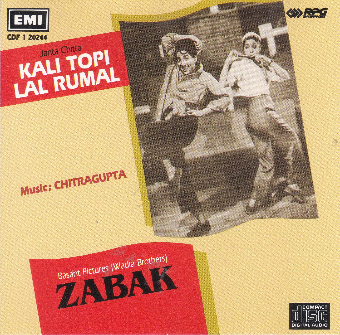 (image for) Indian Cd Kali Topi Lal Rumal Zabak EMI CD