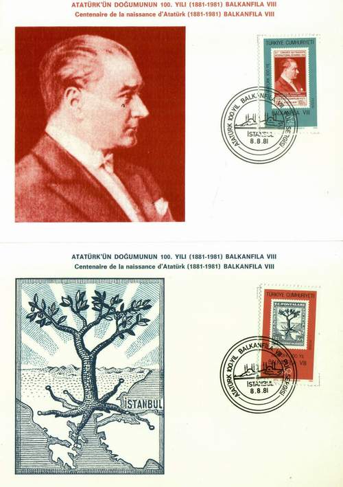 (image for) Turkey Maxi Cards Birth Centy Kemal Ataturk