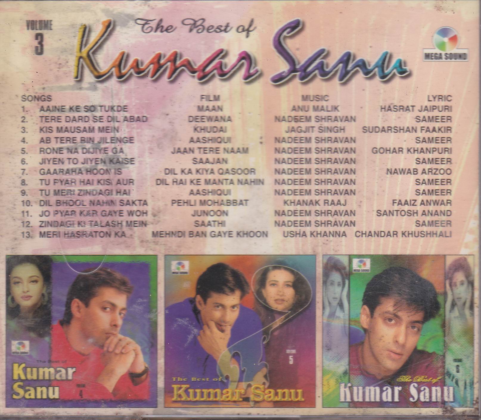 (image for) Best Of Kumar Sanu Vol 3 Ms Cd Superb Recording