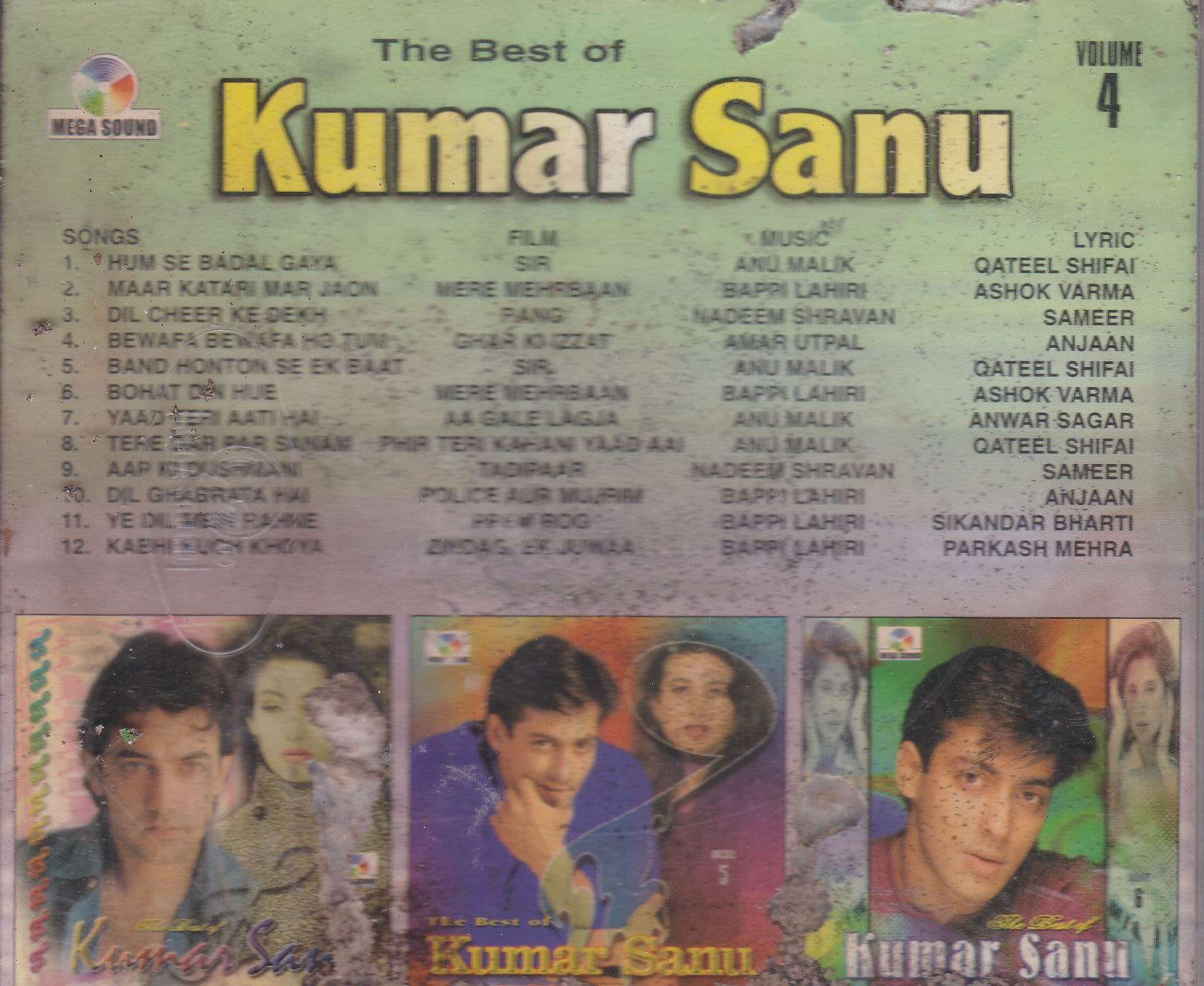 (image for) Best Of Kumar Sanu Vol 4 Ms Cd Superb Recording