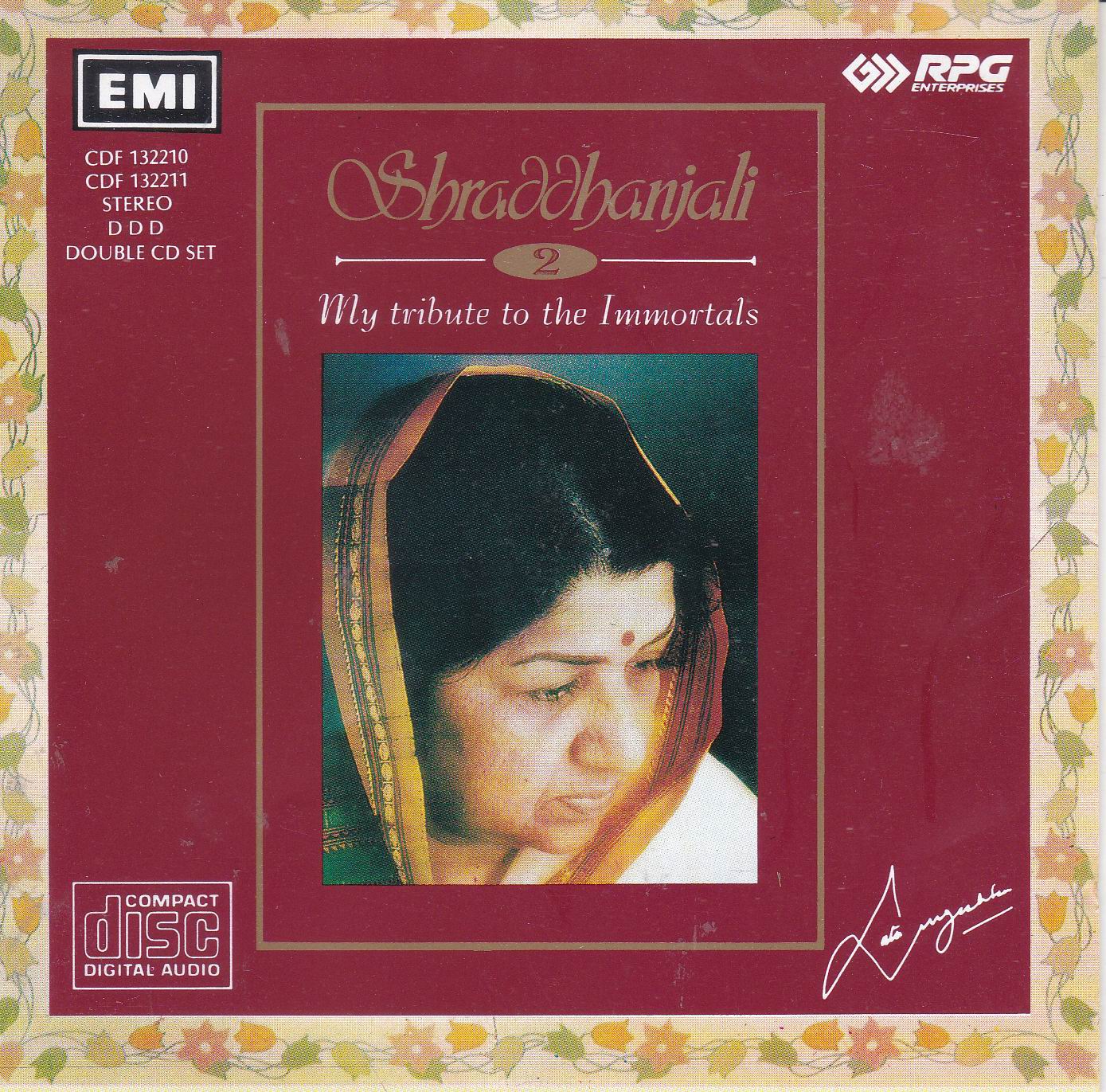(image for) Lata Mangeshkar Shraddhaniaji EMI Cd Vol 2