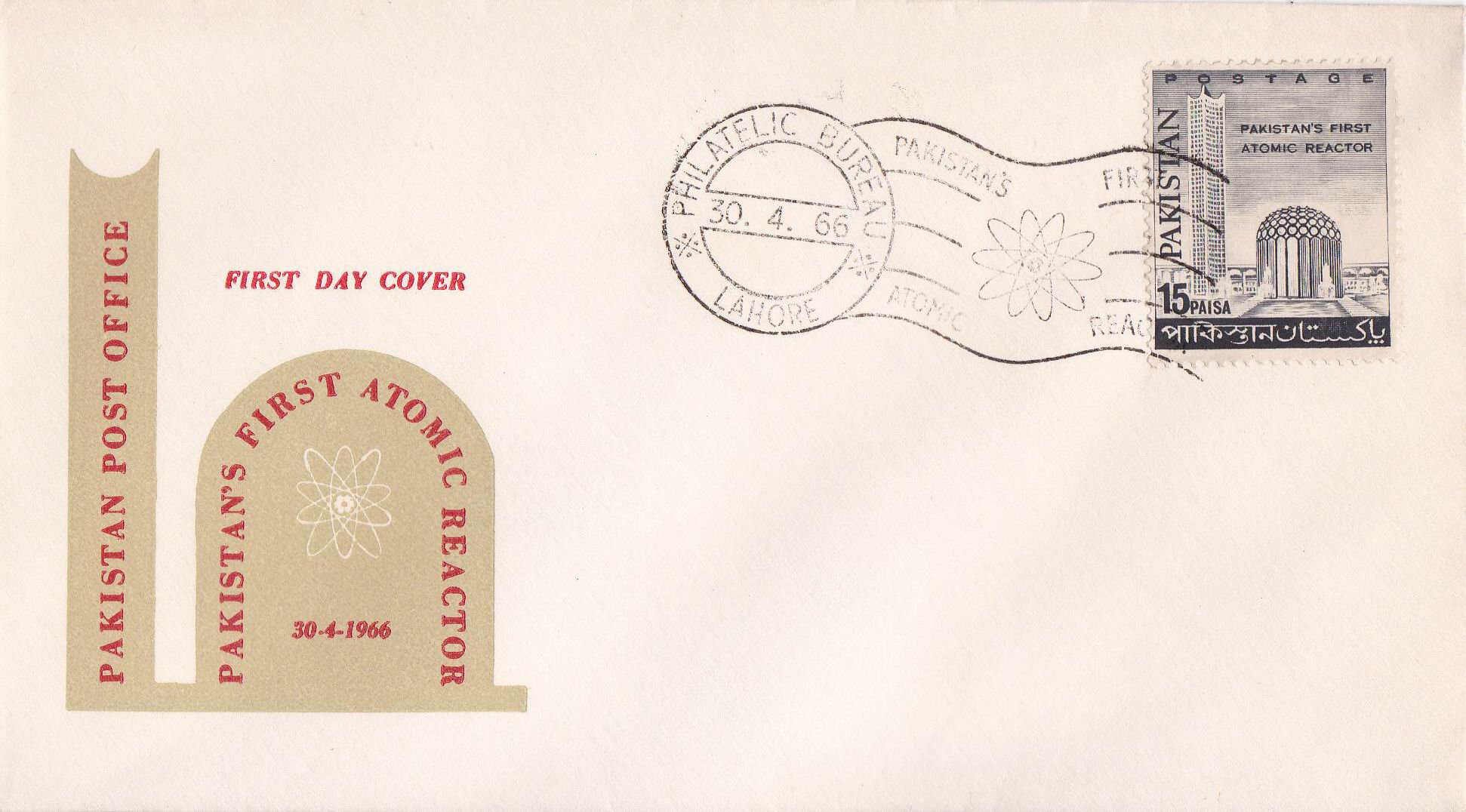 Pakistan Fdc 1966 Brochure Stamp Pakistan's First Atomic Reactor - Click Image to Close