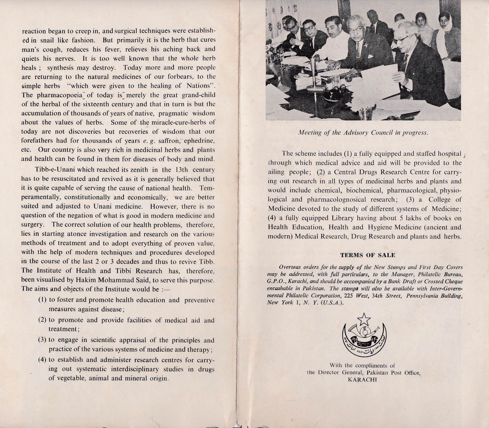 Pakistan Fdc 1966 Brochure & Stamp Ibne Sina Health Medicine - Click Image to Close