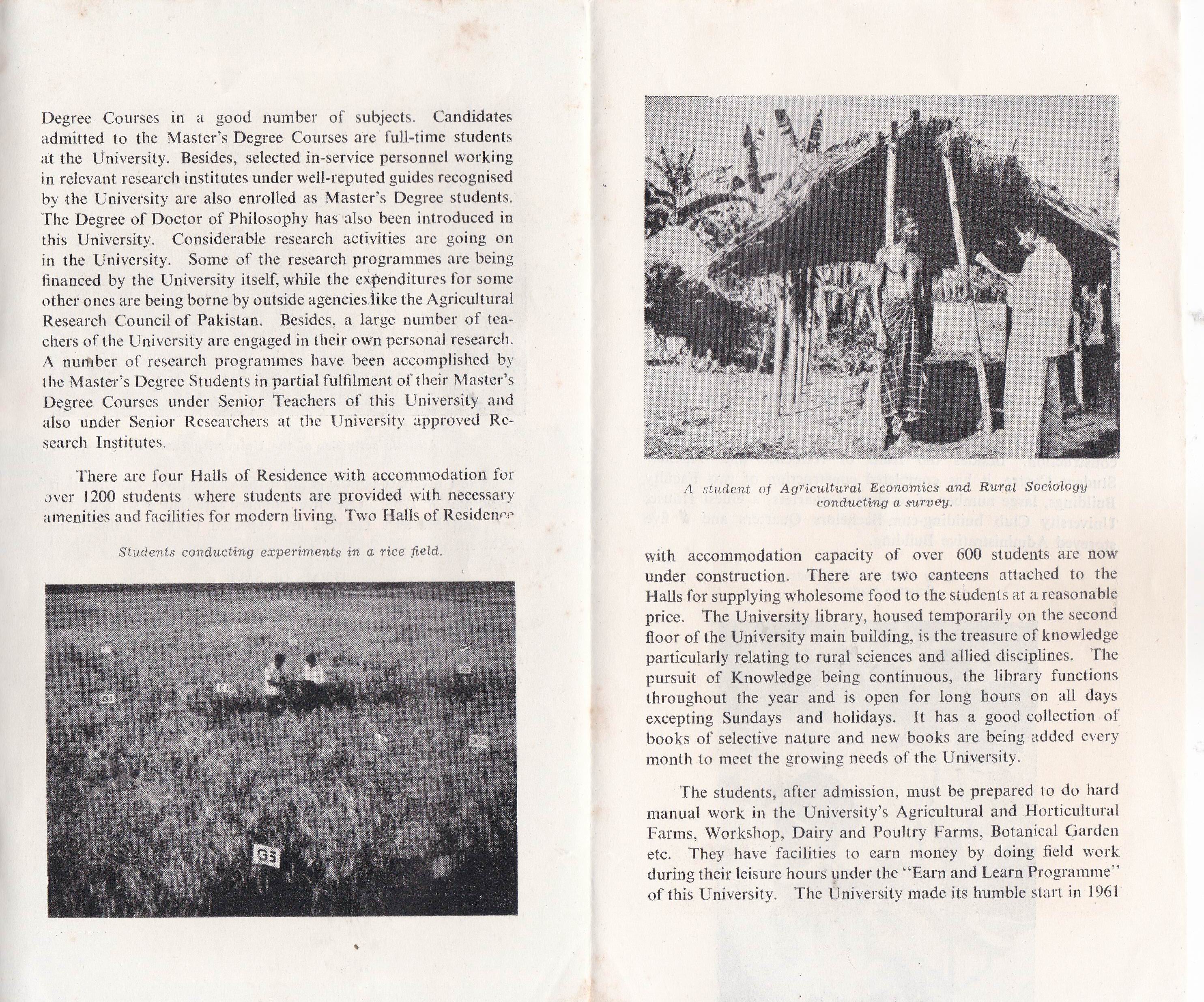 (image for) Pakistan Fdc 1968 Brochure & Stamp East Pakistan Agricultural