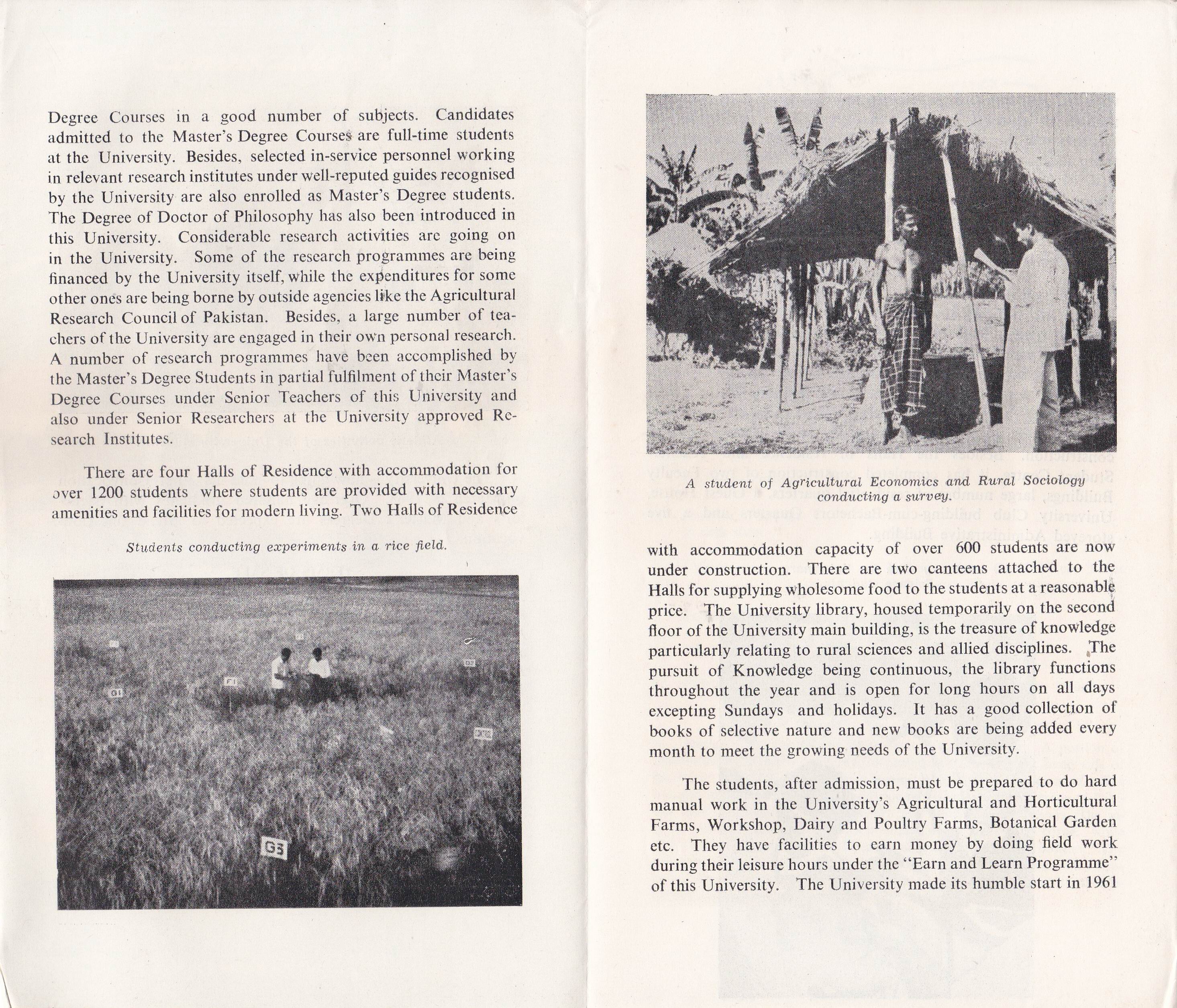 (image for) Pakistan Fdc 1968 Brochure & Stamp East Pakistan Agricultural