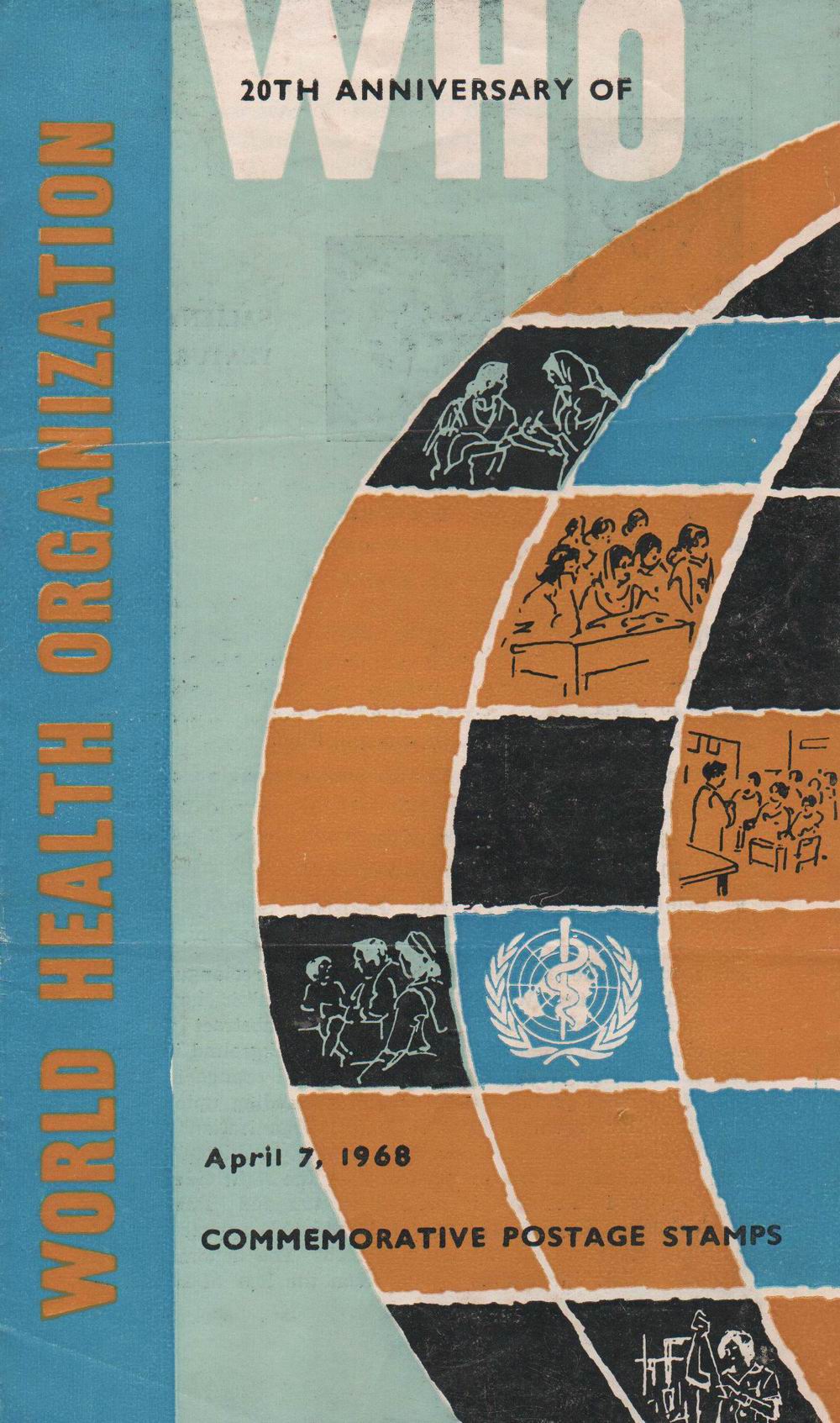 (image for) Pakistan Fdc 1968 Brochure & Stamp World Health Organization WHO