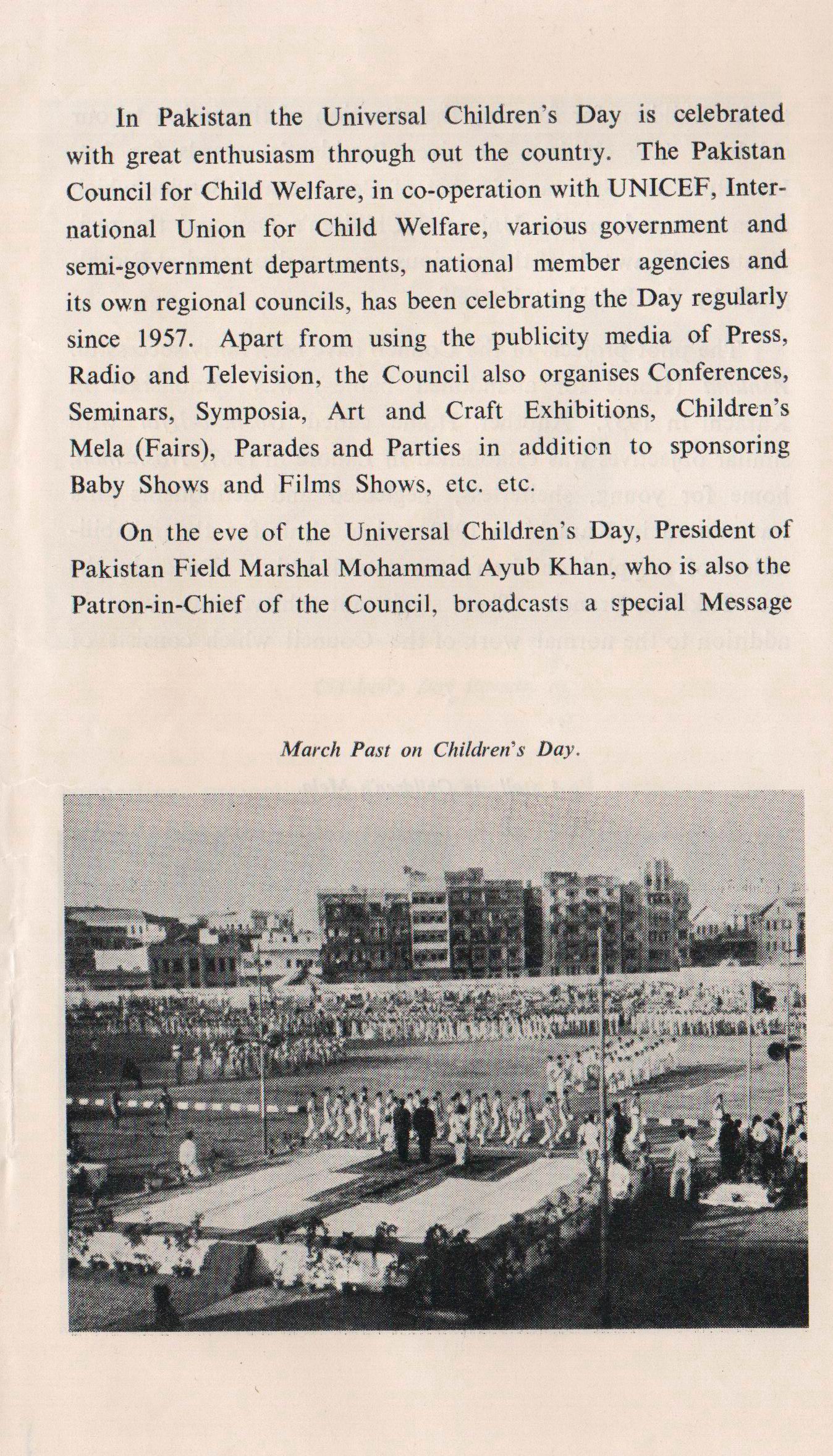(image for) Pakistan Fdc 1968 Brochure & Stamp Universal Children's Day