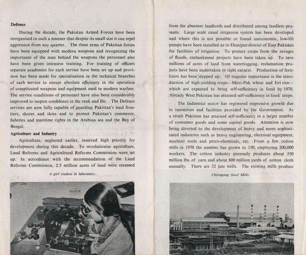 (image for) Pakistan Fdc 1968 Brochure & Stamps Decade of Development Ayub