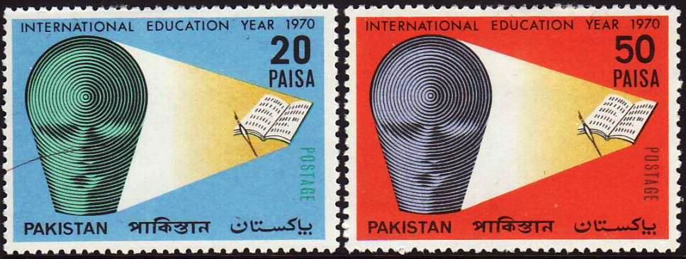 (image for) Pakistan Fdc 1970 Brochure & Stamps International Education Year