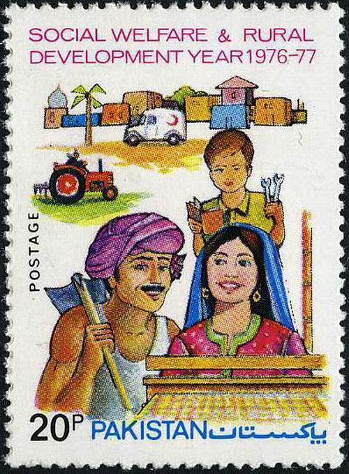 (image for) Pakistan Fdc 1977 Brochure Stamp Social Welfare & Rural Develop