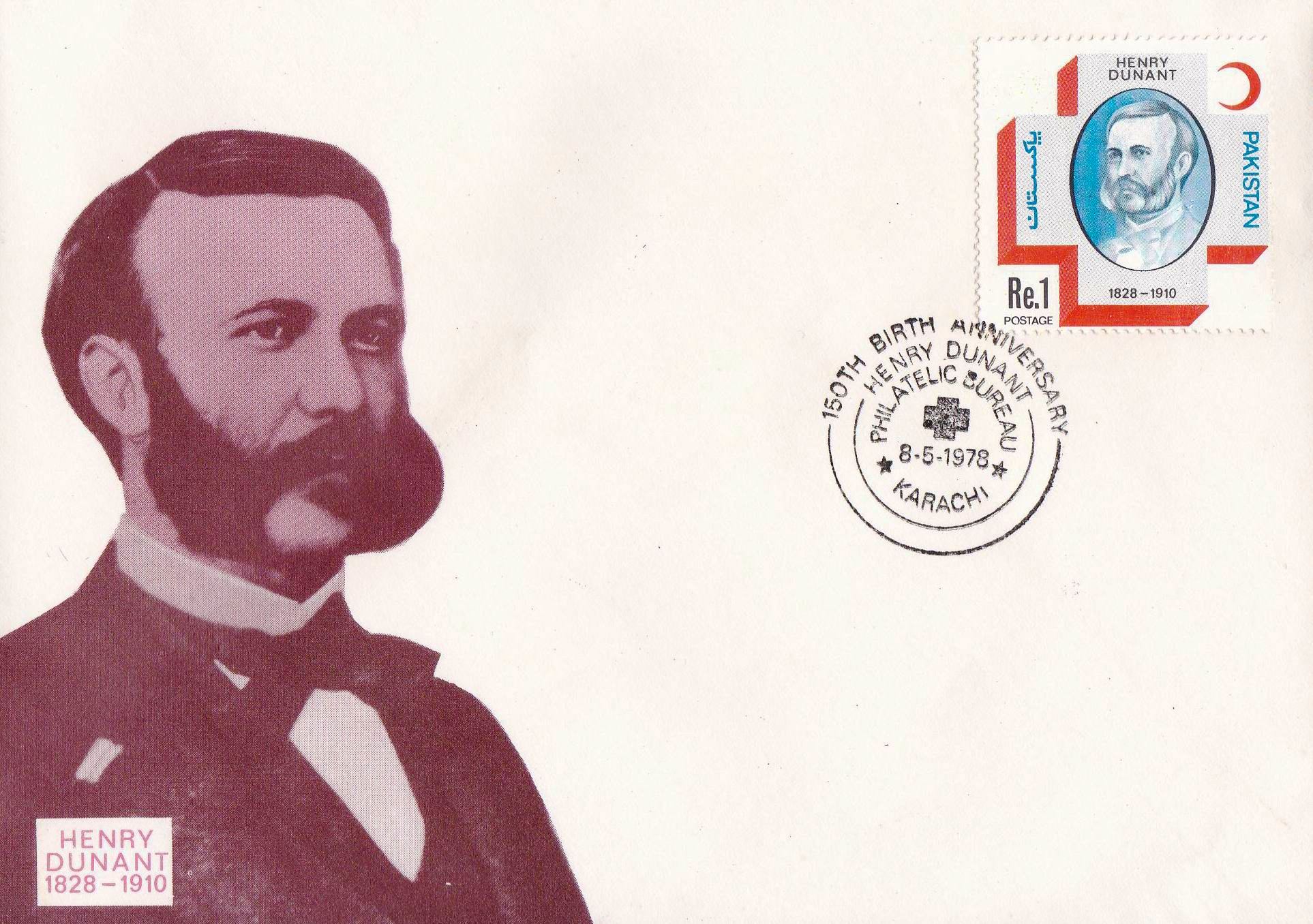 (image for) Pakistan Fdc 1978 Brochure & Stamp Henry Dunant Red Cross