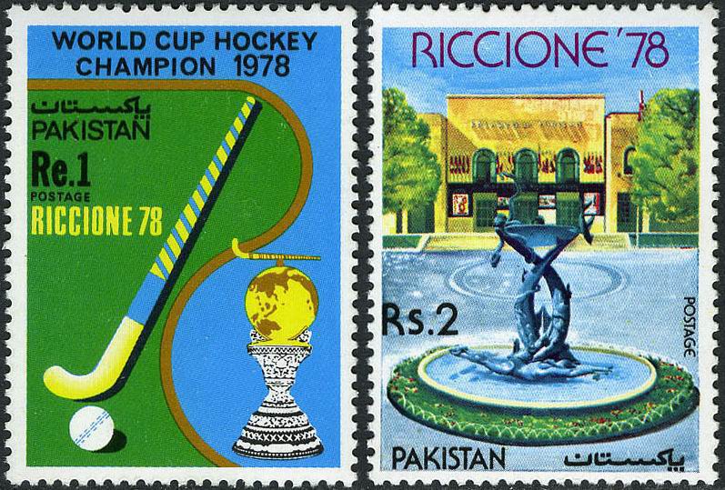 (image for) Pakistan Fdc 1978 Brochure & Stamps Stamp Fair Hockey
