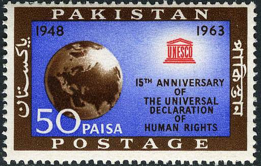 (image for) Pakistan Fdc 1963 Brochure & Stamp Declaration Human Rights