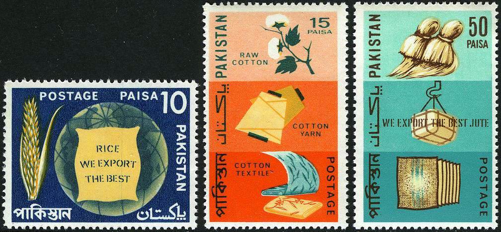 Pakistan Fdc 1967 Brochure & Stamp Major Exports of Pakistan - Click Image to Close