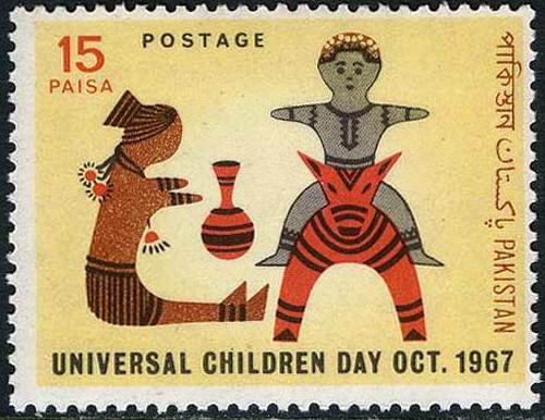 Pakistan Fdc 1967 Brochure & Stamp Universal Children's Day