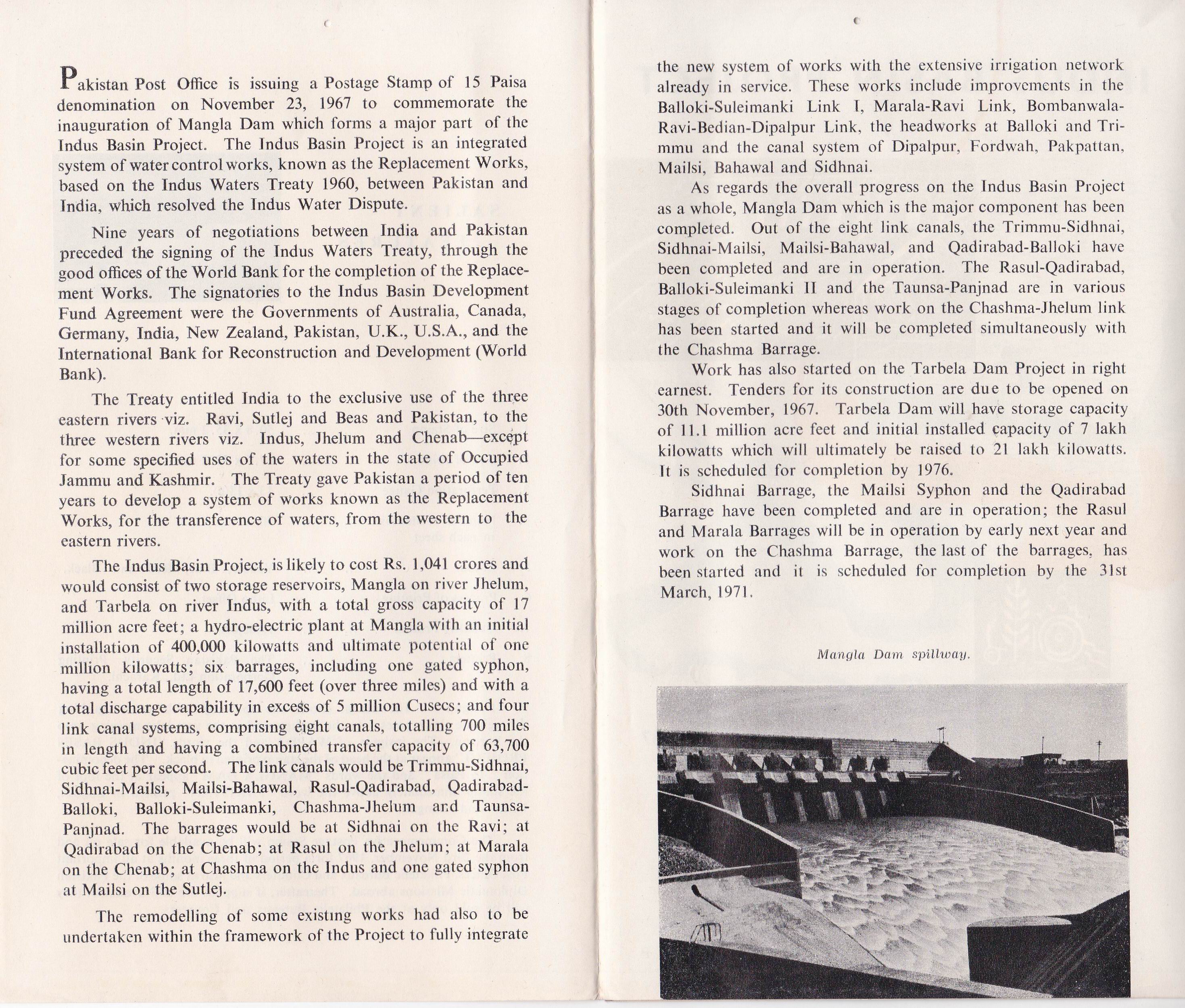 (image for) Pakistan Fdc 1967 Brochure & Stamp Co-operative Day