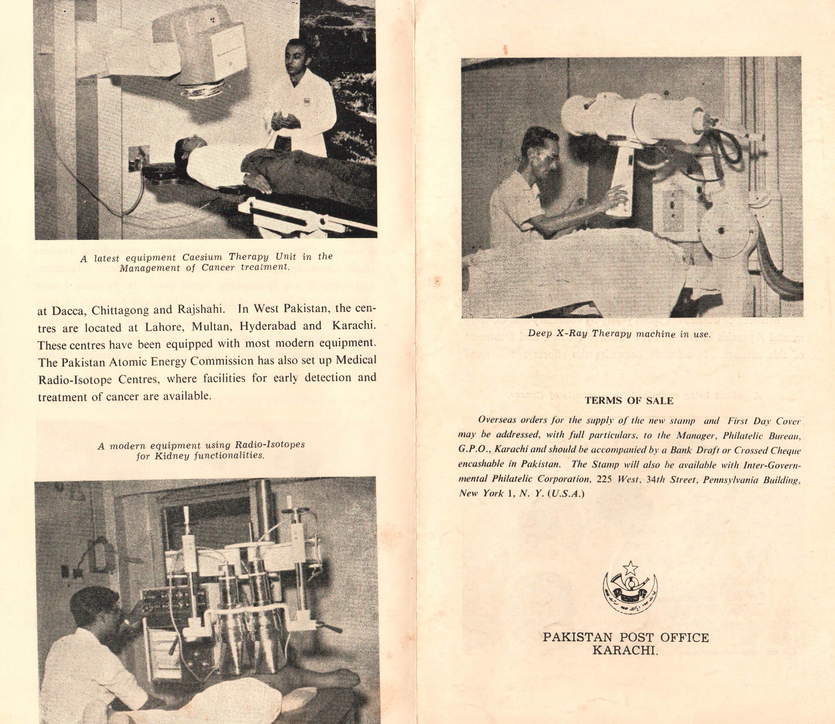 Pakistan Fdc 1967 Brochure & Stamp Fight Against Cancer