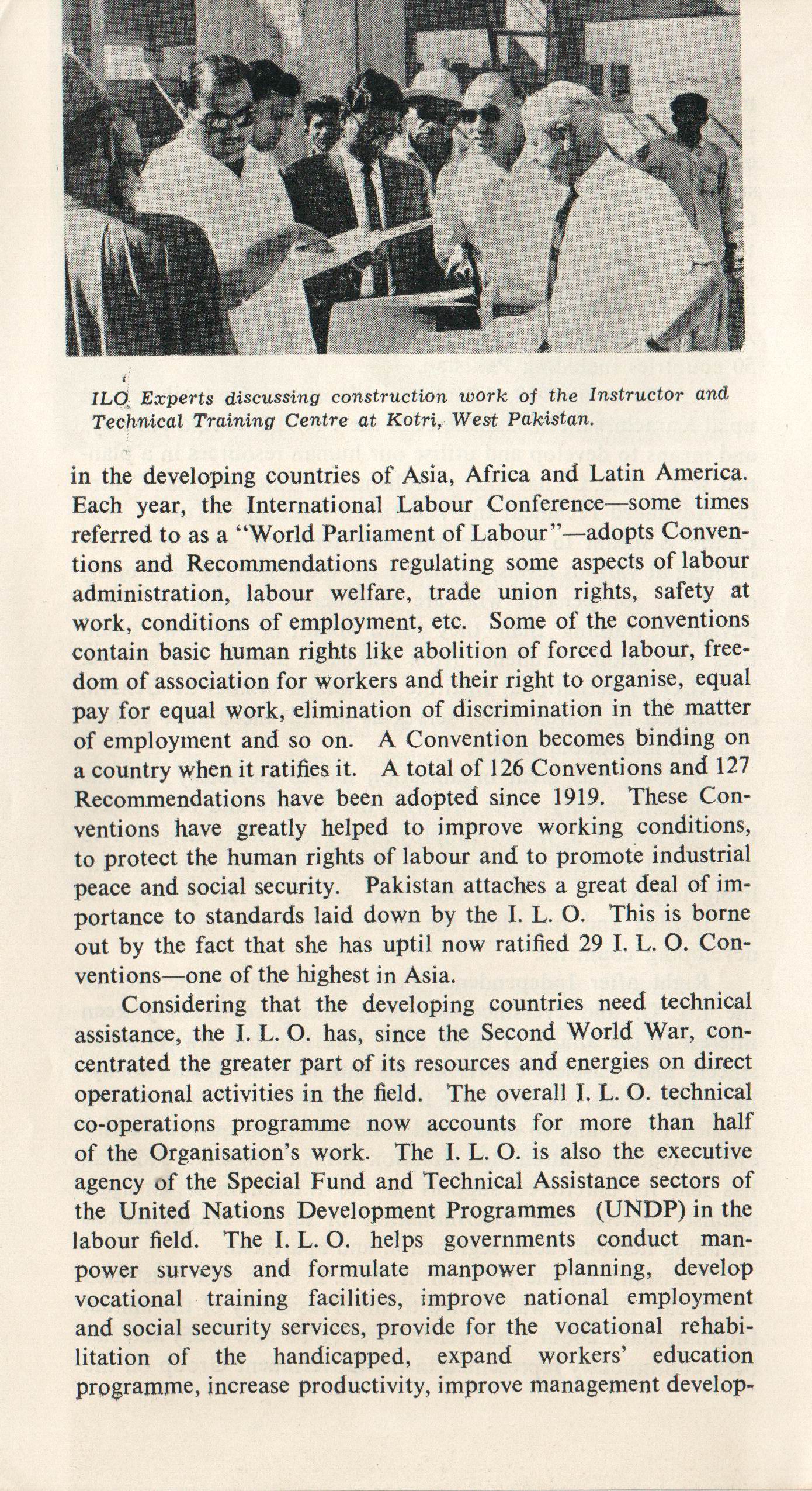 (image for) Pakistan Fdc 1969 Brochure & Stamp International Labour Org