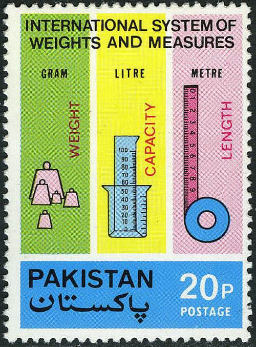 (image for) Pakistan Fdc 1974 Brochure & Stamp Intl System of Weight Measure