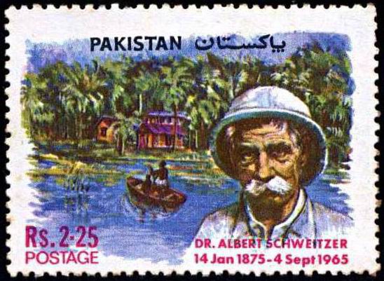(image for) Pakistan Fdc 1975 Brochure & Stamp Dr Albert Schweitzer